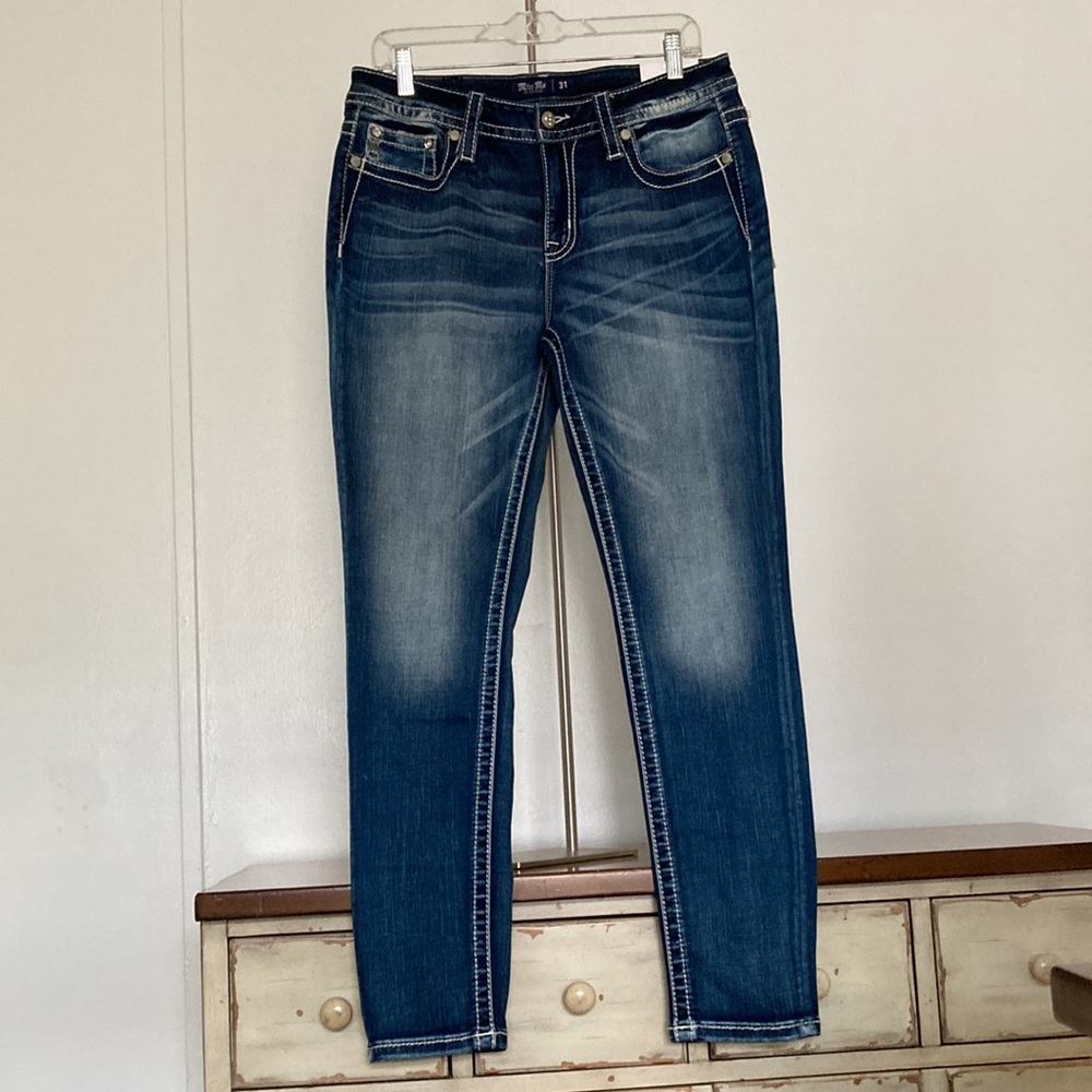 BRAND NEW☄️Miss Me☄️⚡️Los Angeles⚡️Mid-Rise Skinny Jeans 31” x 30”